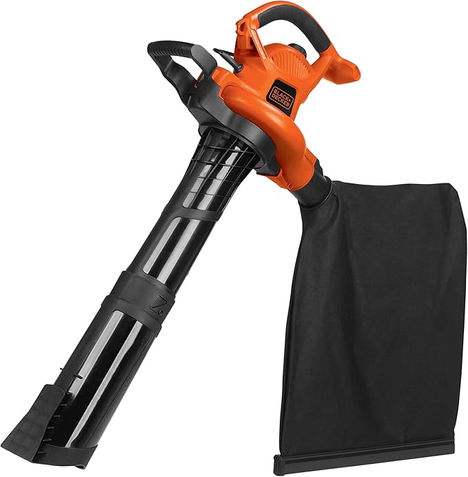 BLACK+DECKER 3-in-1 Electric Leaf Blower, Leaf Vacuum/Mulcher