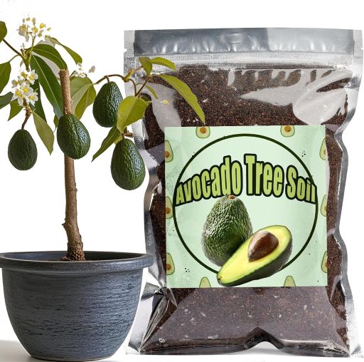 Organic Avocado Tree Potting Soil Mix 4qt, Enhance Growth and Transplant Success for Avocado Plants