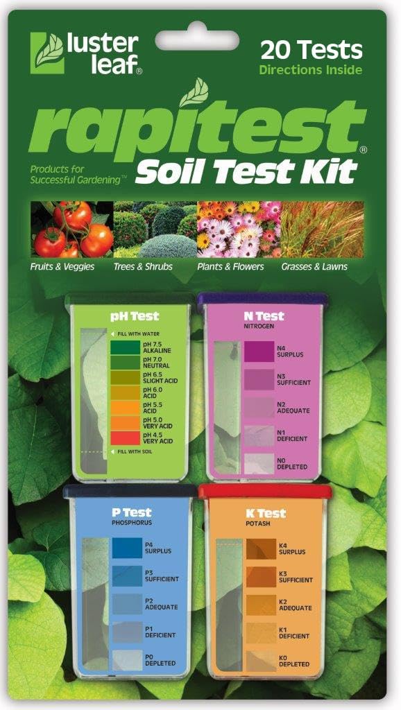 Rapitest Soil Test Kit for Gardens, Vegetables, Flowers and Lawns.