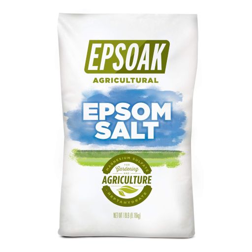 Epsoak Epsom Salt 18 lb. Agricultural Grade Magnesium Sulfate. Resealable Bulk Bag for Gardening & Lawn Care, Made in The USA