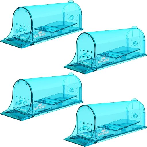 The Kat Sense Smart Live Capture ventilated mousetrap provides a method to catch a mouse without killing the rodent.